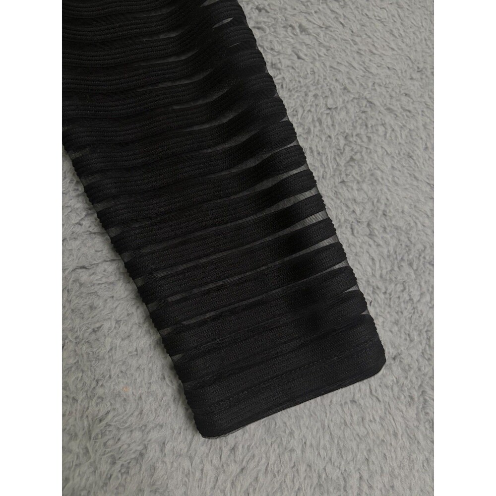 Lulu’s ‘Perfect Mesh Black Bodycon’ Dress Size Small - Picture 4 of 11